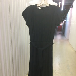 Albert Nippon Black Crepe Dinner Dress